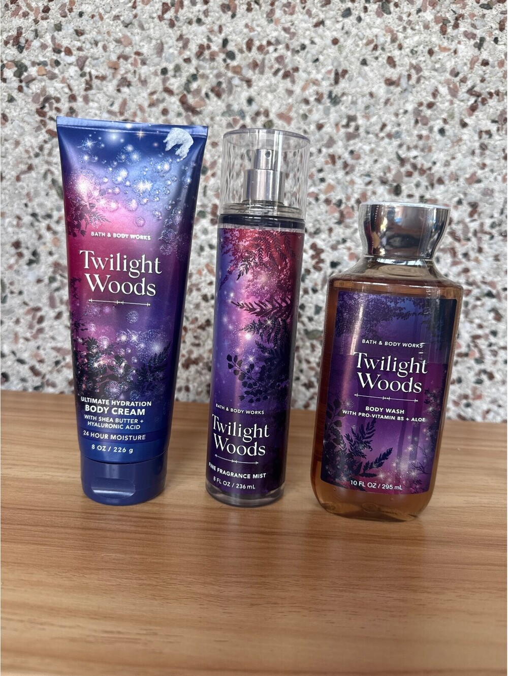 Bath and Body Works Twilight Woods Body Wash + Cream + Mist Set Discontinued
